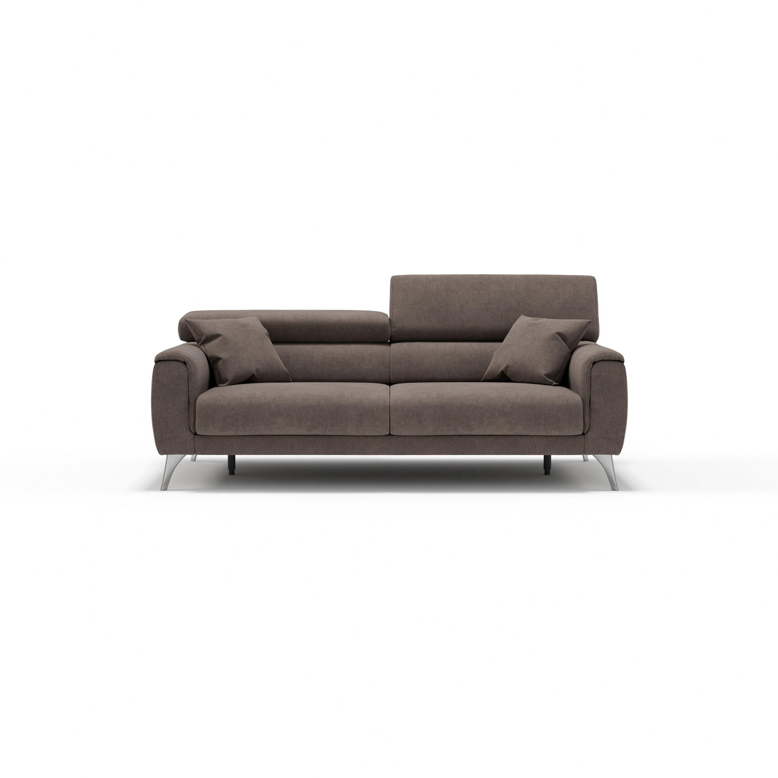LINEARSOFA Caravaggio - Braun, Textil (199/73/102cm) - Divani.store