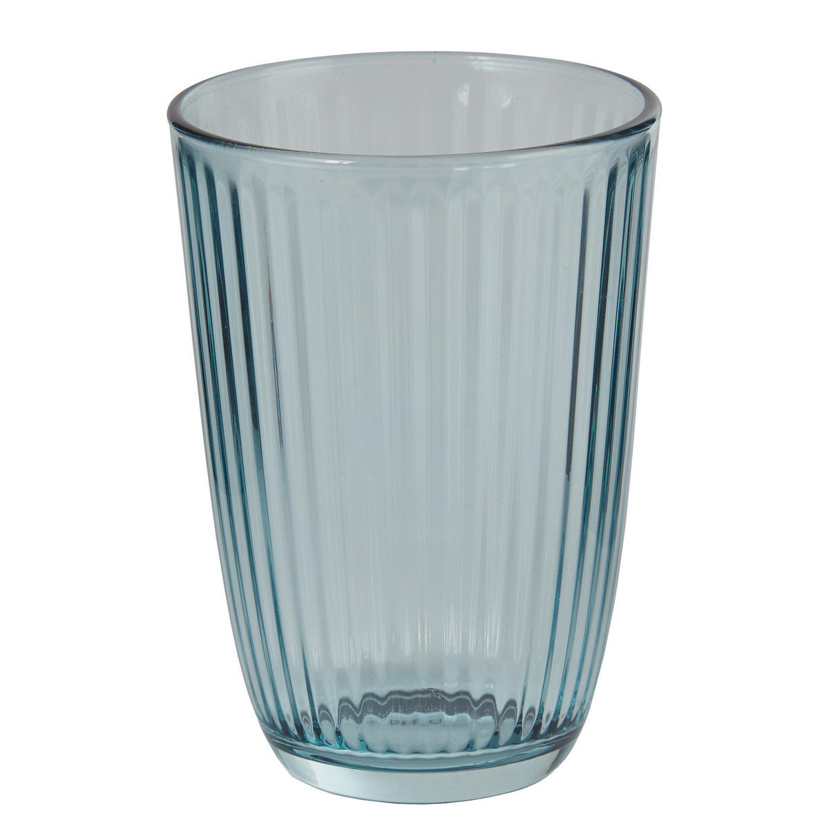 DRINKGLAS (6er Set) Linee - Blau, Glas (0.39L) - BUTLERS