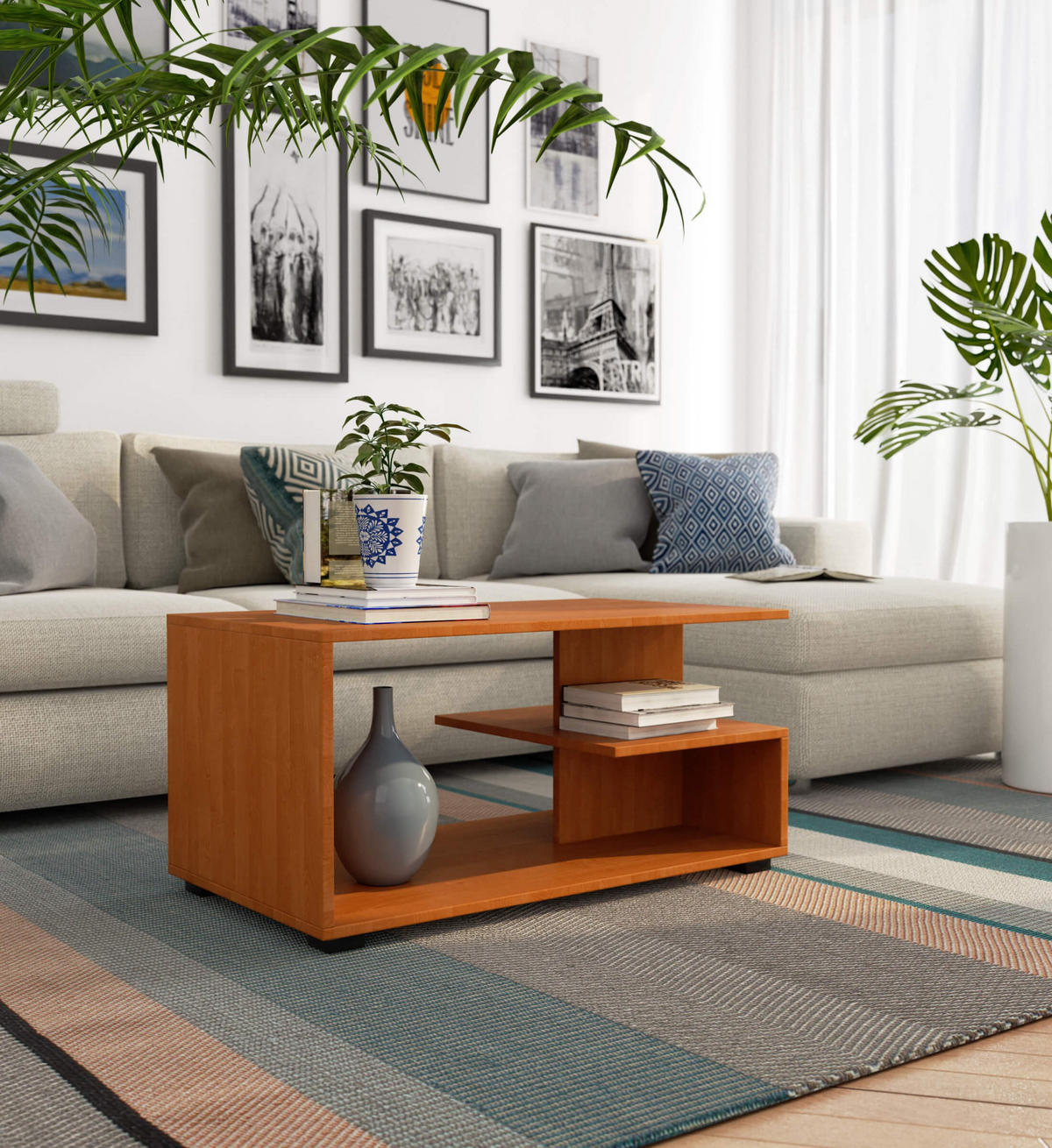 COUCHTISCH Erlefarben 45/90/51 - Erlefarben, Holzwerkstoff (51/90/45cm) - RAUMHIRSCH FURNITURE