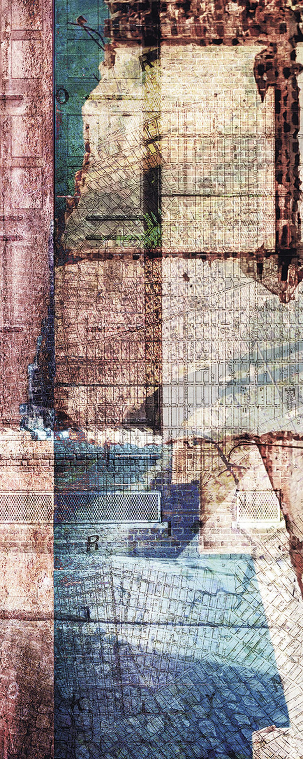 FOTOTAPETE künstlerisch 100 x 250 cm - Multicolor, Papier (100/250cm) - Sanders & Sanders