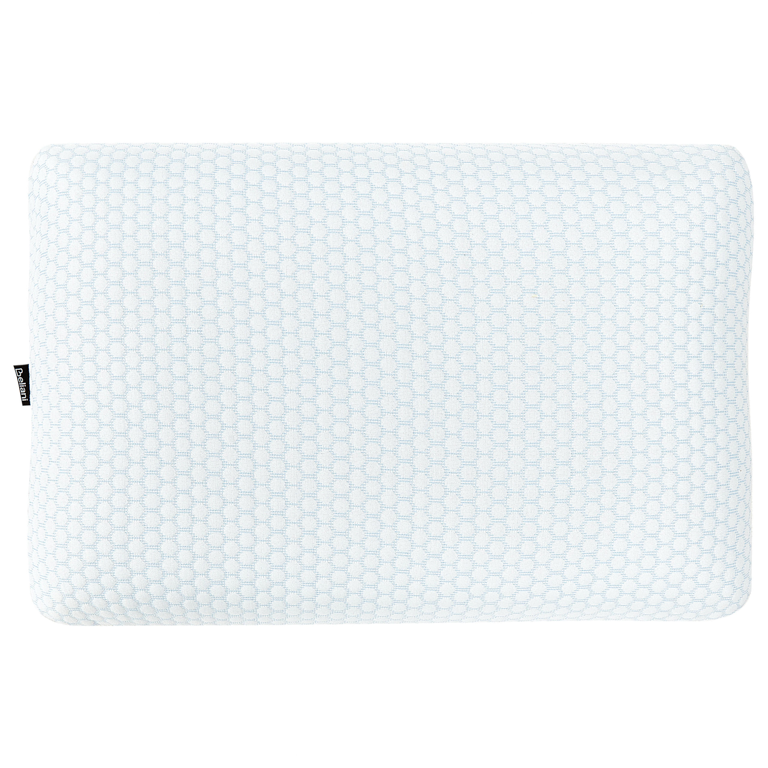 KOPFKISSEN Weiß 40/60 cm Emin - Blau/Weiß, Textil (60/40cm) - Beliani