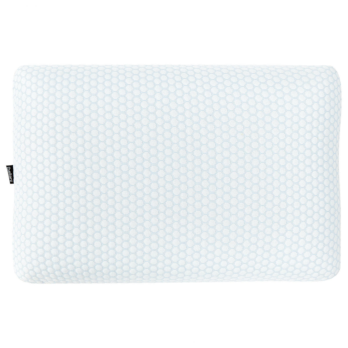 KOPFKISSEN Weiß 40/60 cm Emin - Blau/Weiß, Textil (60/40cm) - Beliani