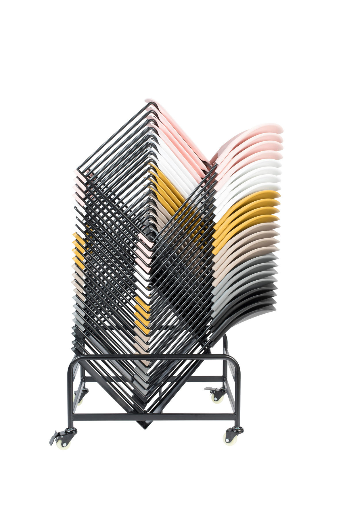 ESSZIMMERSTUHL Stacks - Braun - 52.5/48.5/80 cm - 4er-Set - Braun, Kunststoff (48.5/80/52.5cm)
