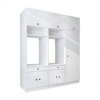WASCHMASCHINENSCHRANK Serie 1 194cm Breit, 230cm Hoch - Weiß, Holzwerkstoff (194/230/67cm)