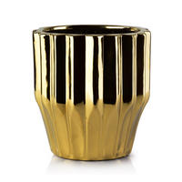 BLUMENTOPF Yvonne Gold 15/15/16.5 cm Keramik - Goldfarben, Keramik (16.5cm) - Mondex