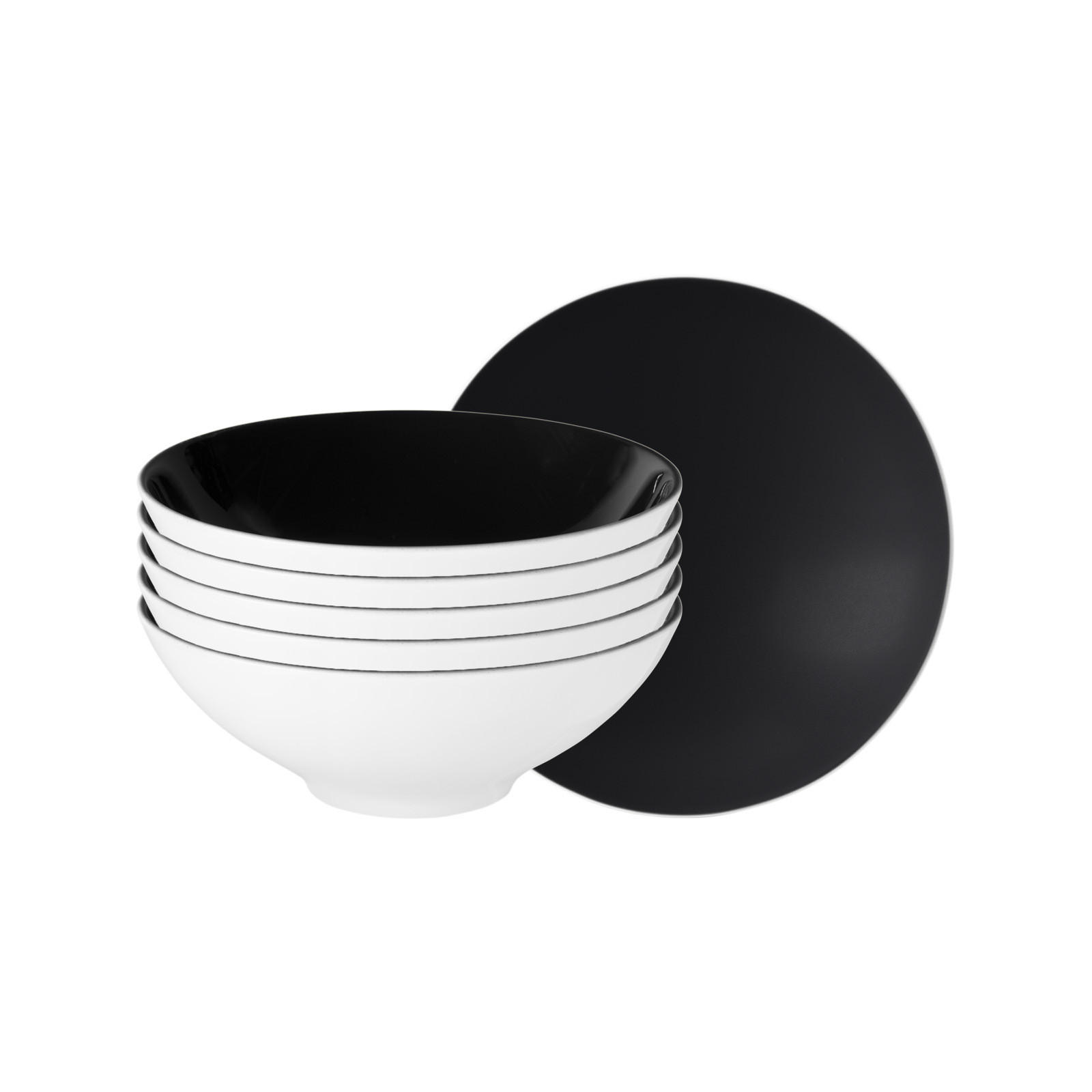DESSERTSCHALEN Life Fashion Glamorous Black ø 14,6 cm 6er Set - Schwarz, Keramik (14.6cm) - Seltmann Weiden