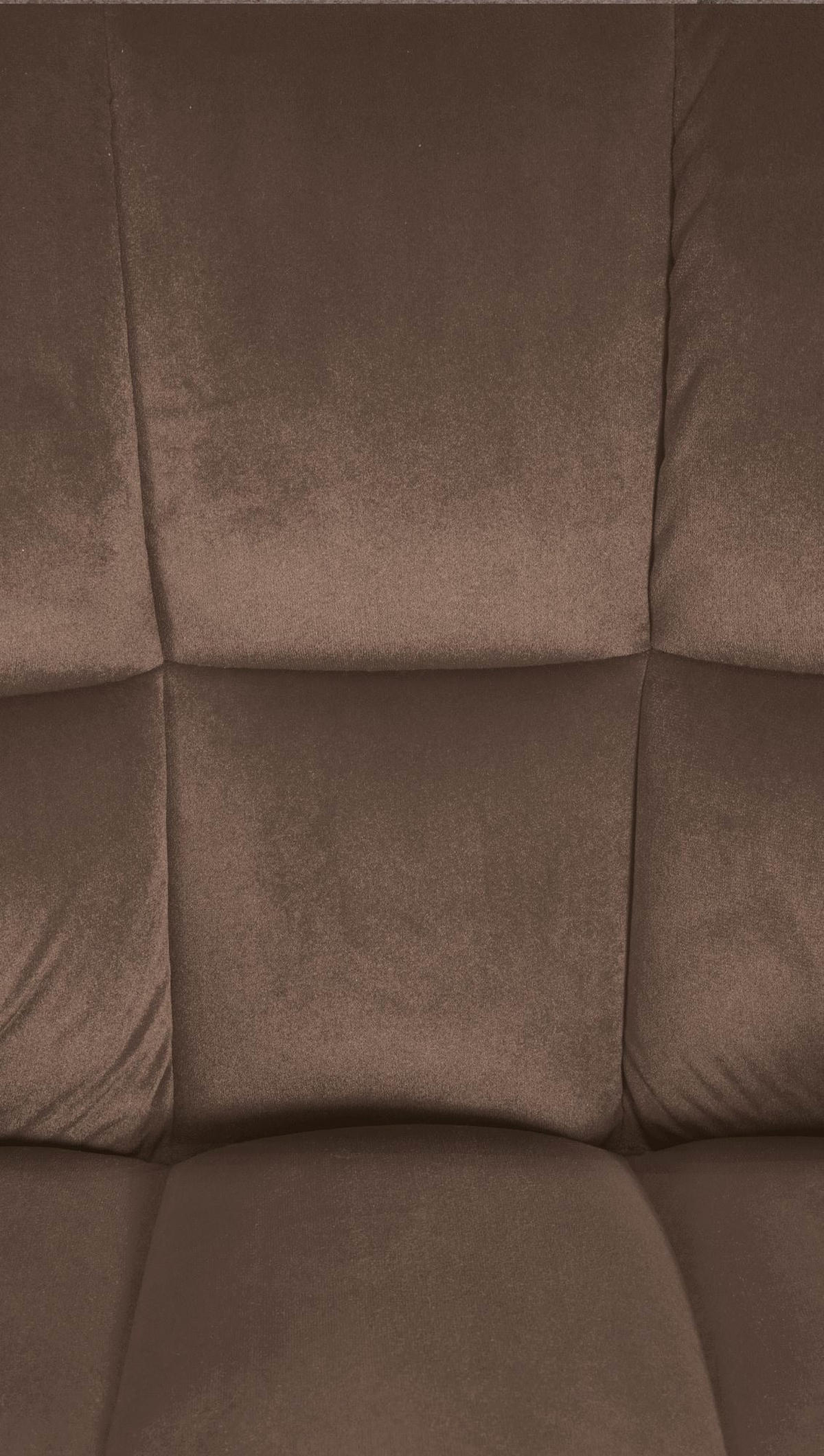 SESSEL Samt Braun - Schwarz/Braun, Textil/Metall (64/75/48cm) - CLP