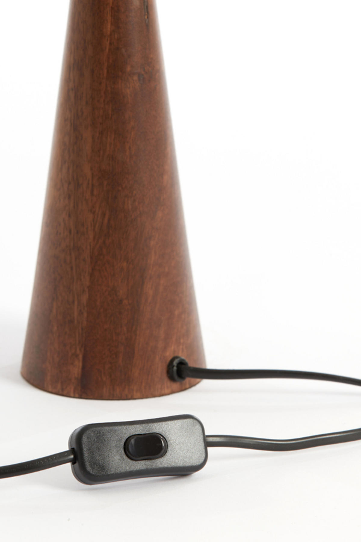 LAMPENFUSS Festina Braun Ø9/33 cm - Rot, Holz (9/9/33cm) - Light & Living