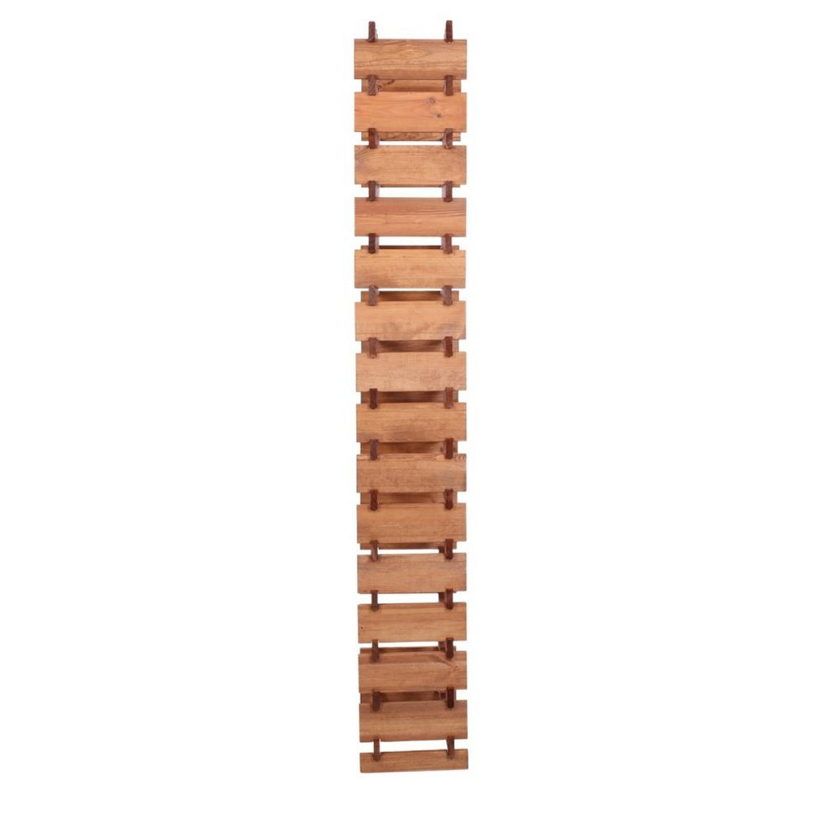 WEINREGAL VINOTECA FLEX PRO HxBxT 205x46x28cm 60 Flaschen auf 15 Ebenen Braun geölt - Braun, Holz (46/205/28cm) - PROREGAL