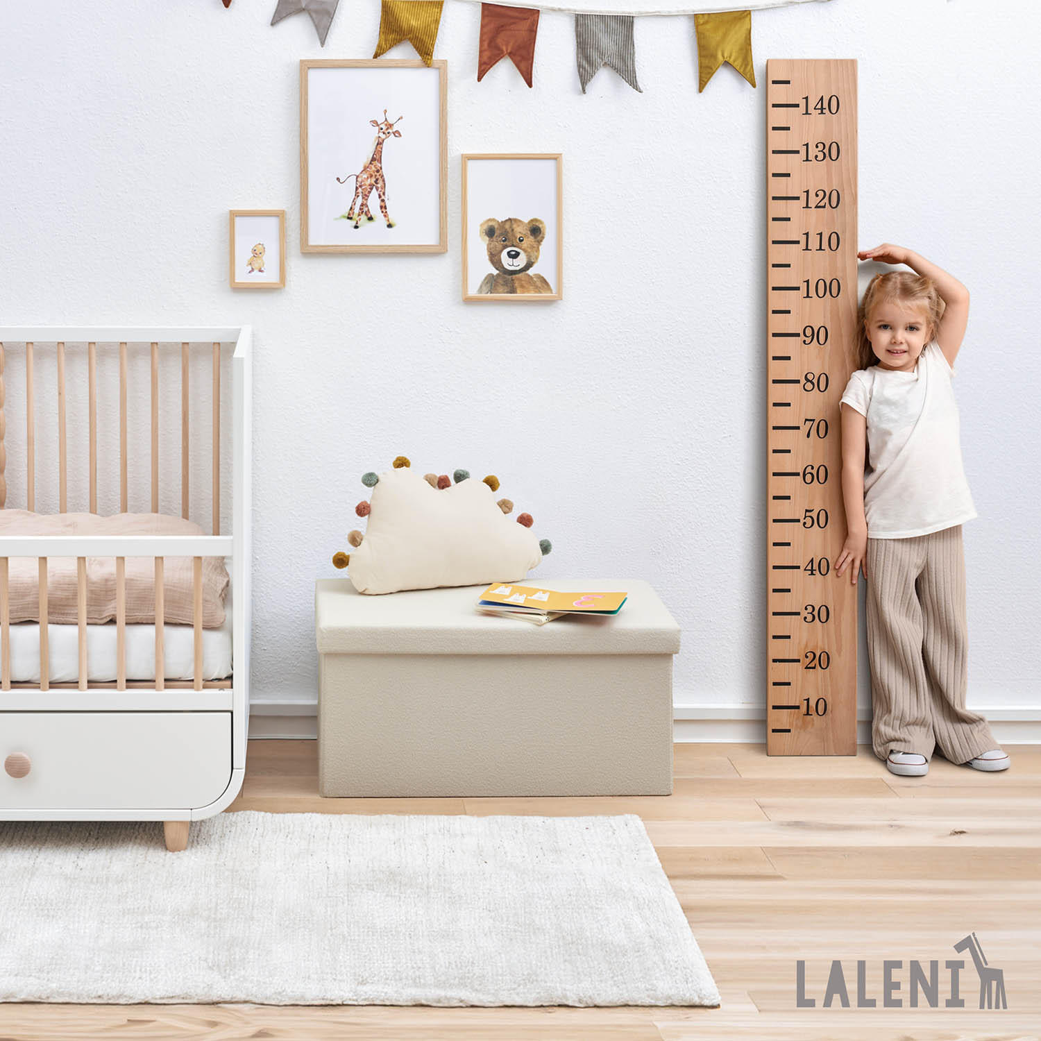 SITZBANK 76/38/38 cm, faltbar, Beige - Beige, Kunststoff (38/38/76cm) - Laleni