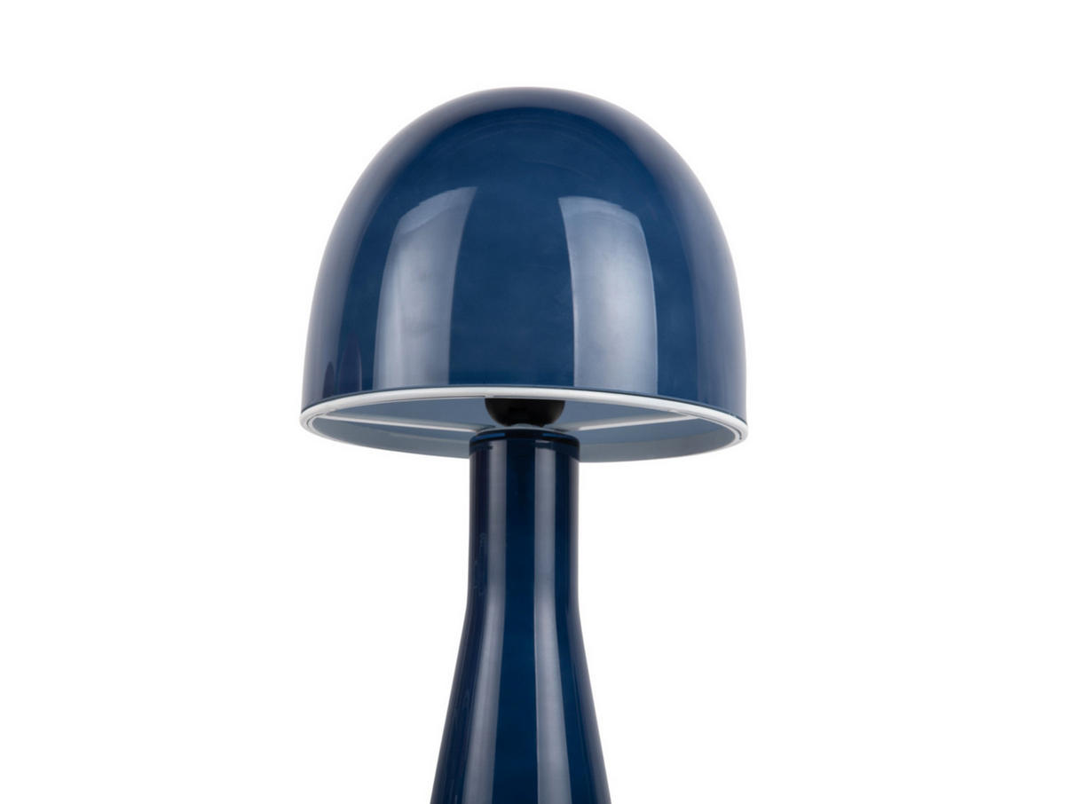 TISCHLAMPE Bombin 20/20/45 cm - Blau, Glas (20/20/45cm) - Leitmotiv