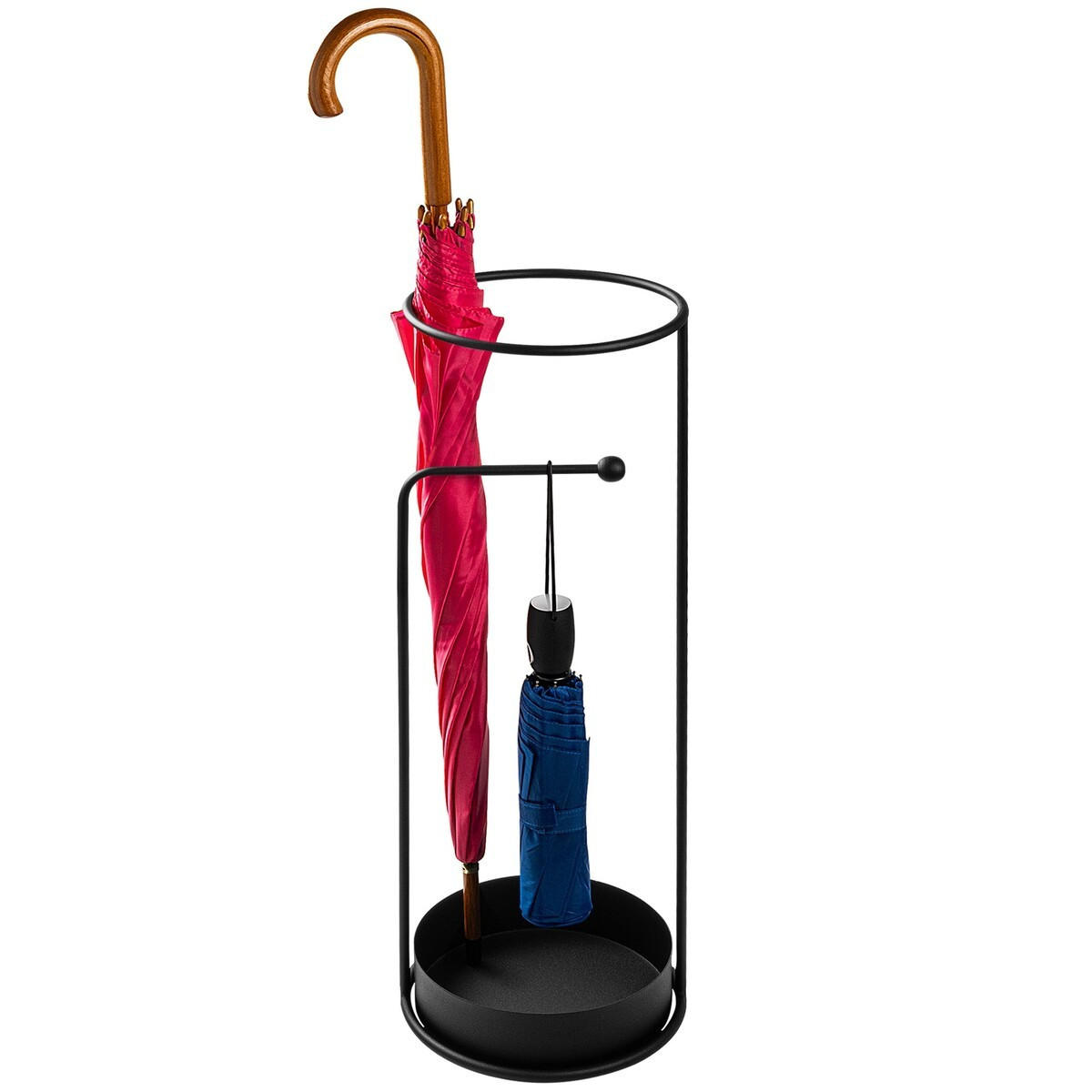 SCHIRMSTÄNDER aus schwarzem Metall 22/22/60 cm - Schwarz, Metall (22/60/22cm) - Calicosy