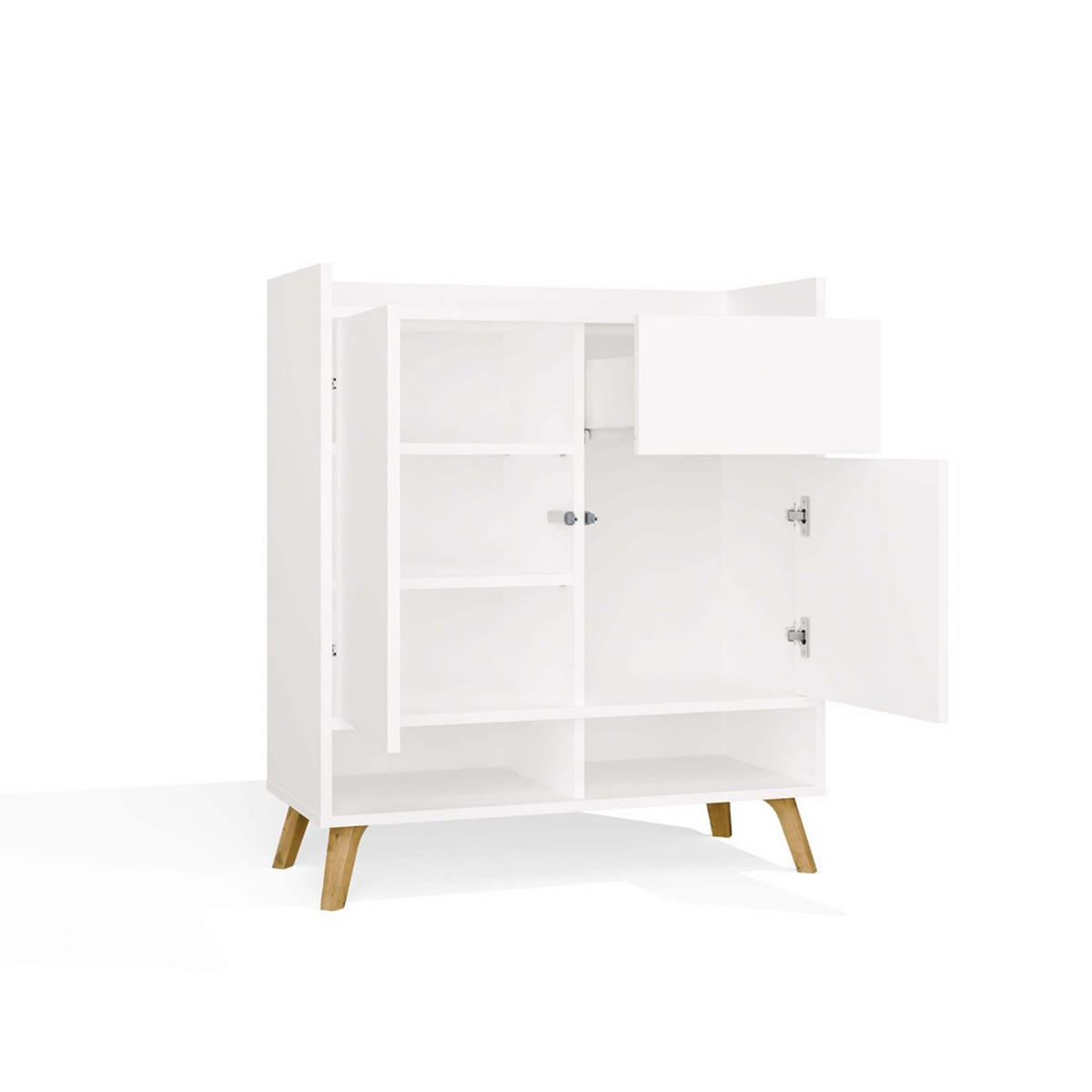 BYRÅ Vit 80/92/35 - Vit, Träbaserade material (80/92/35cm) - RAUMHIRSCH FURNITURE