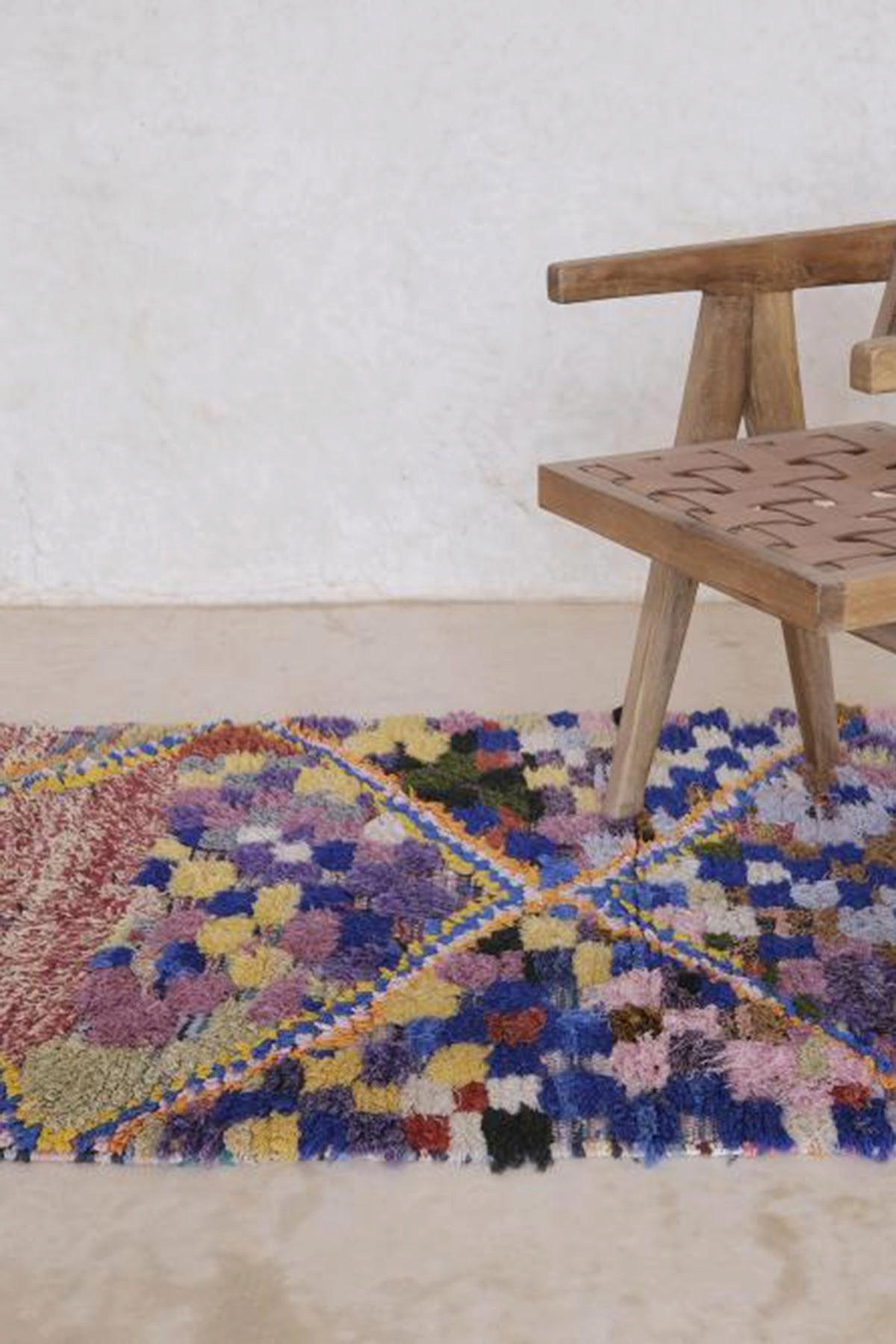 BERBERTEPPICH aus reiner Wolle 102x 218 cm - Multicolor, Naturmaterialien (102/218cm) - AFK Living