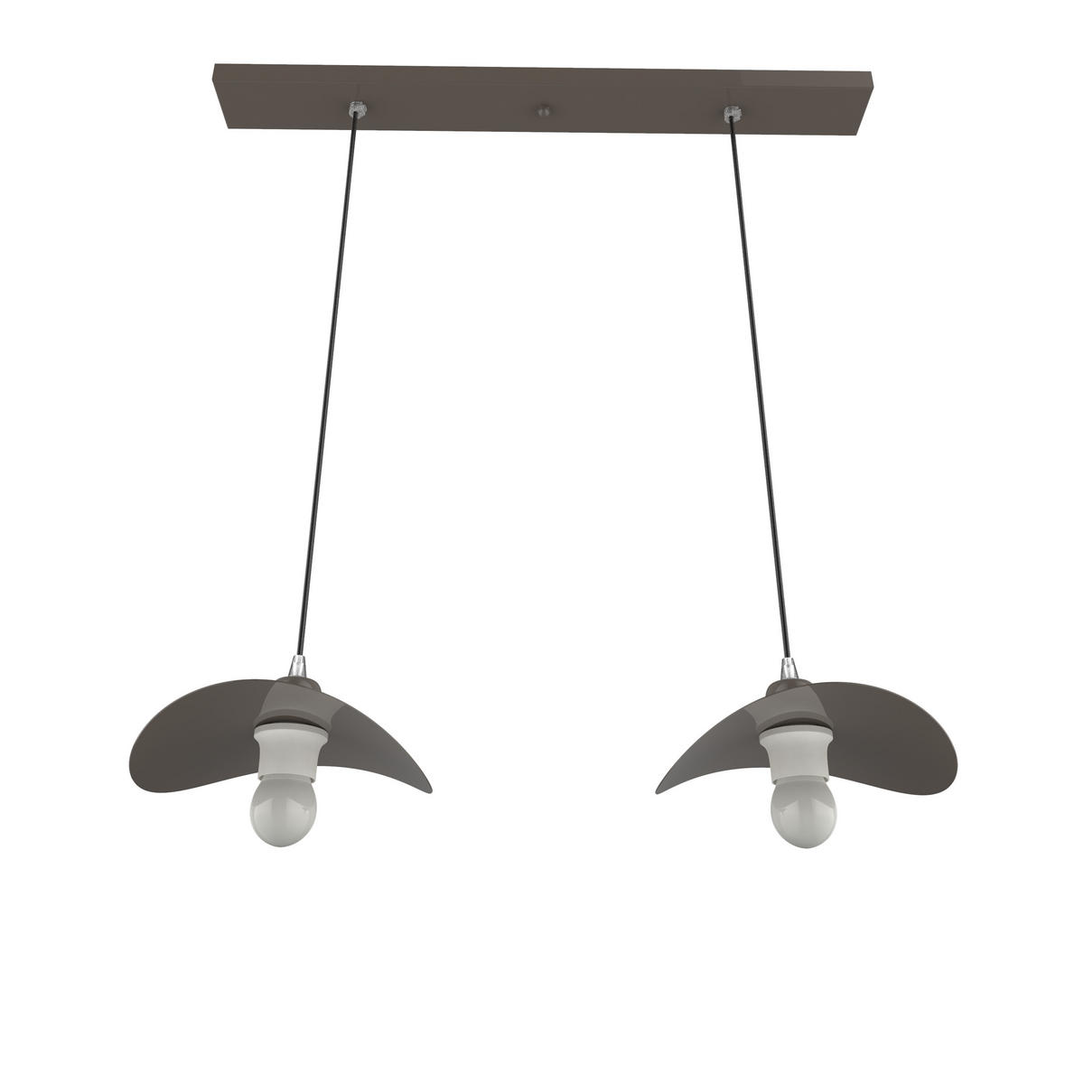 HÄNGELEUCHTE - Graubraun, Metall (25/30/120cm) - Lumicom