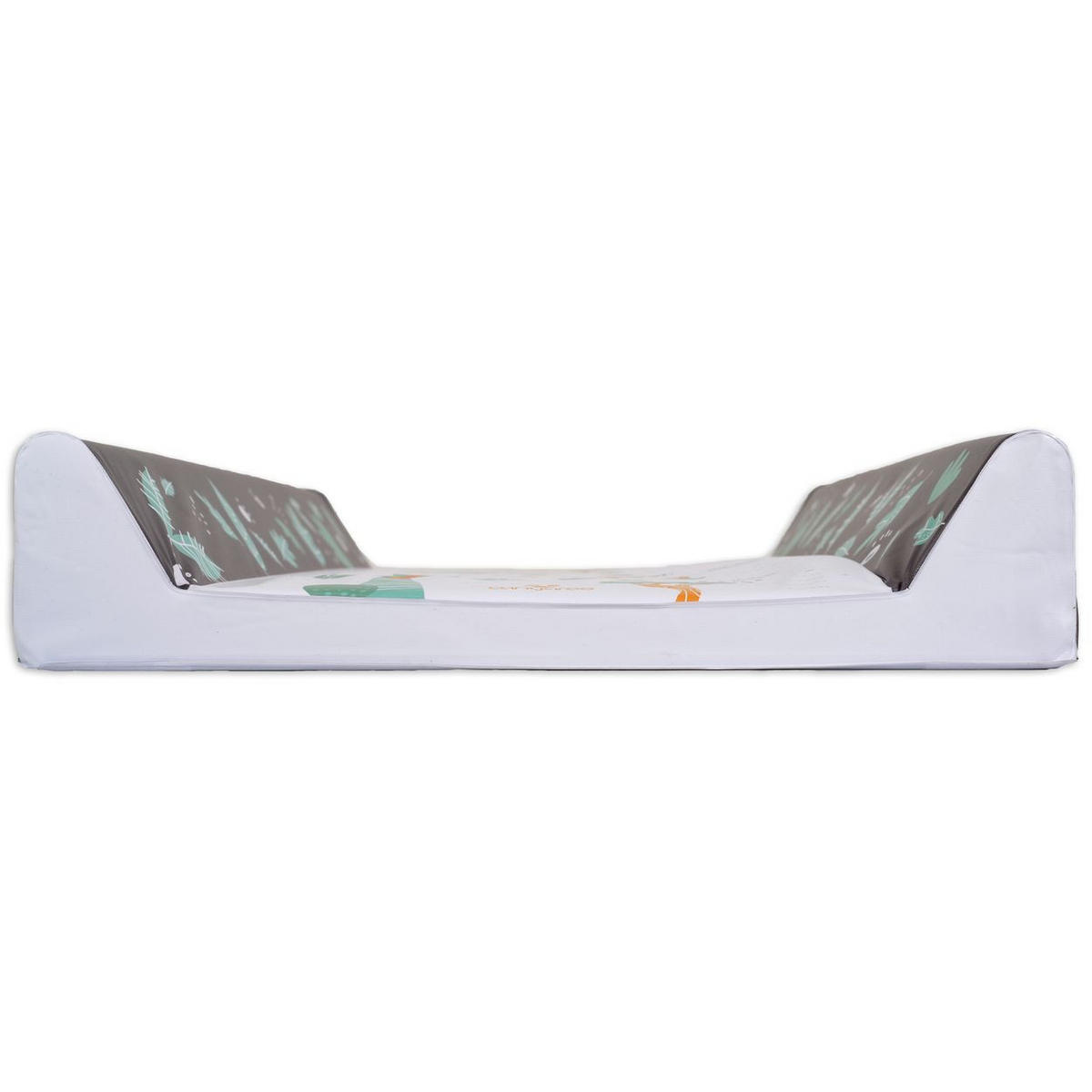 WICKELAUFLAGE Dino 50 x 80 cm grün erhöhter Seitenrand, abwaschbar, Maßband 10–70 cm, Rutschschutz - Grün, Kunststoff (50/80cm) - Cangaroo