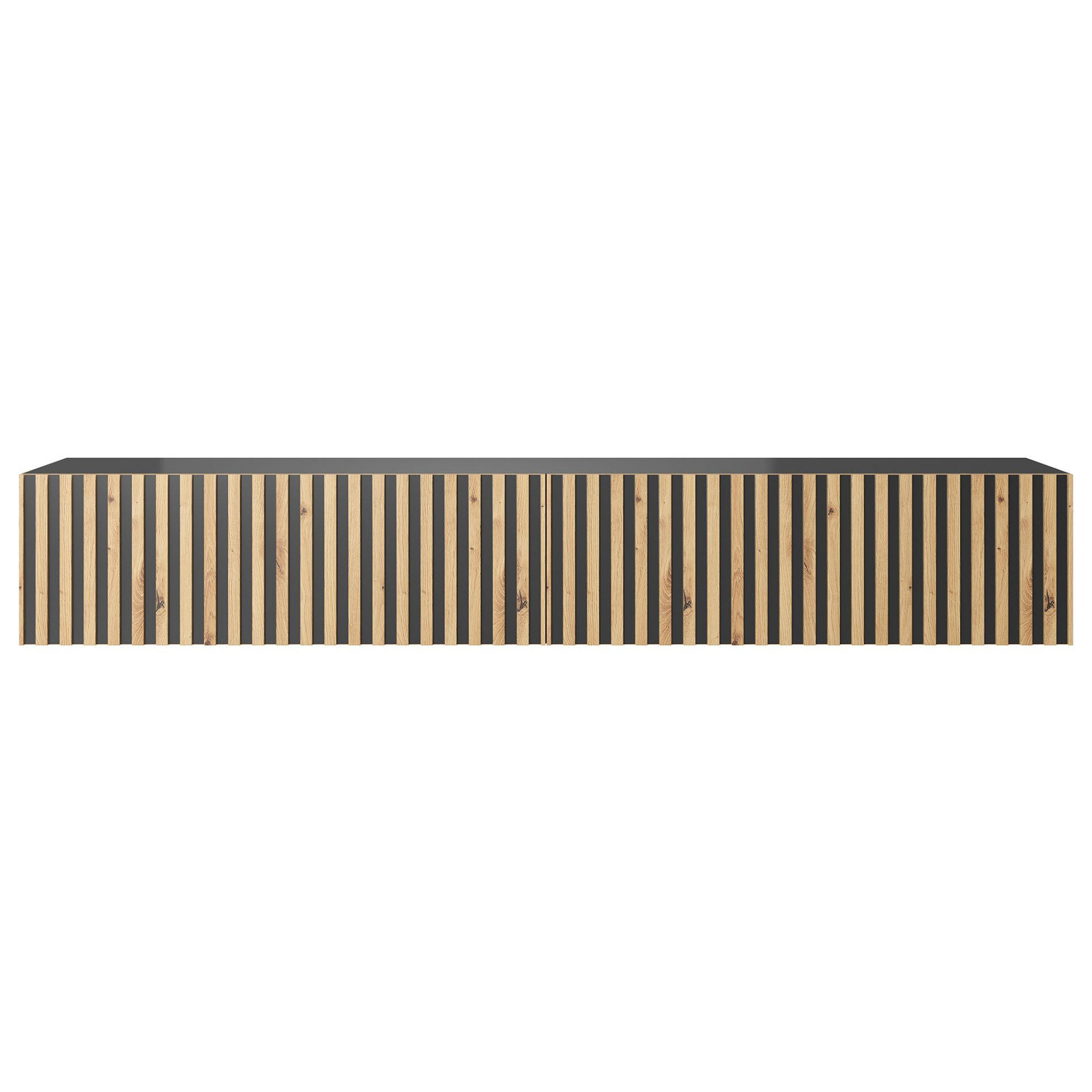 TV-HÄNGEBOARD Telire Schwarz / Eiche 175 cm - Schwarz/Eiche Artisan, Holzwerkstoff (175/30/31.6cm) - Selsey