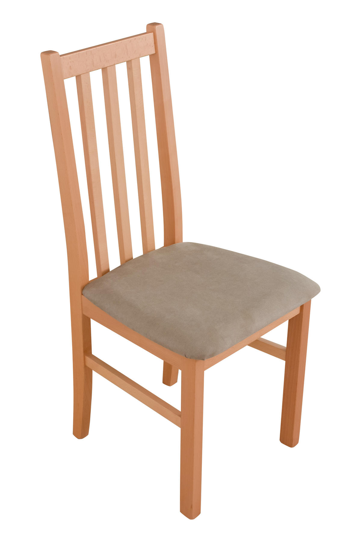 ESSZIMMERSTUHL - 2er-Set Bos 10 hell nussbaum soro 23 - Hellbraun/Beige, Holz (43/94/40cm) - Leaf Design