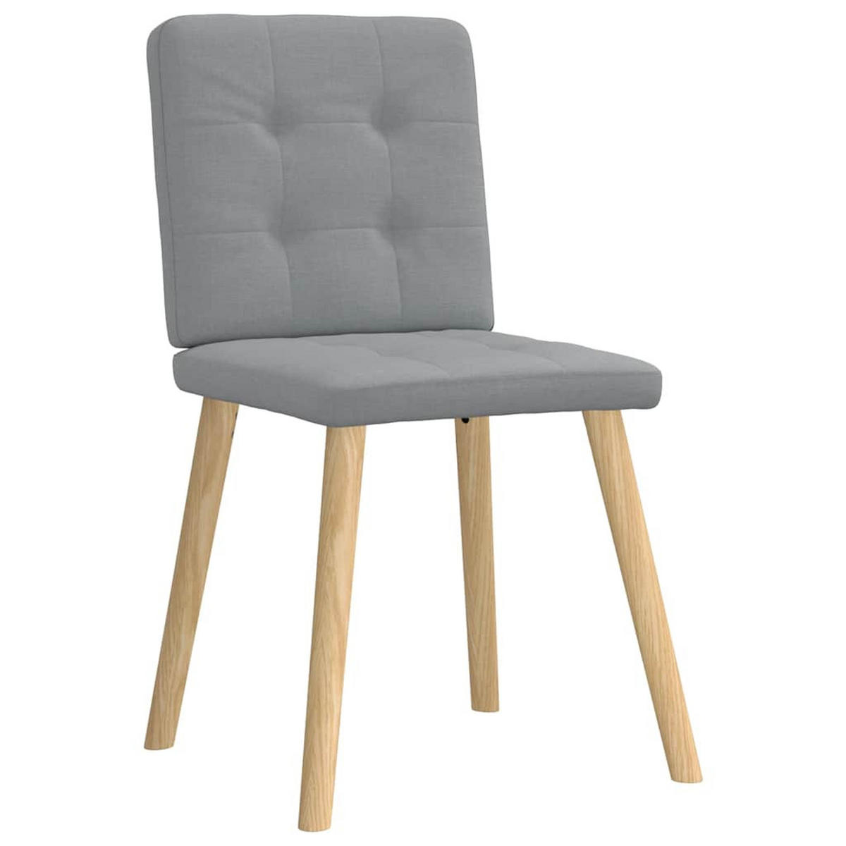 ESSZIMMERSTÜHLE 2 Stk. Hellgrau Stoff 45*54*86cm - Grau, Metall (45/86/54cm) - ZMH