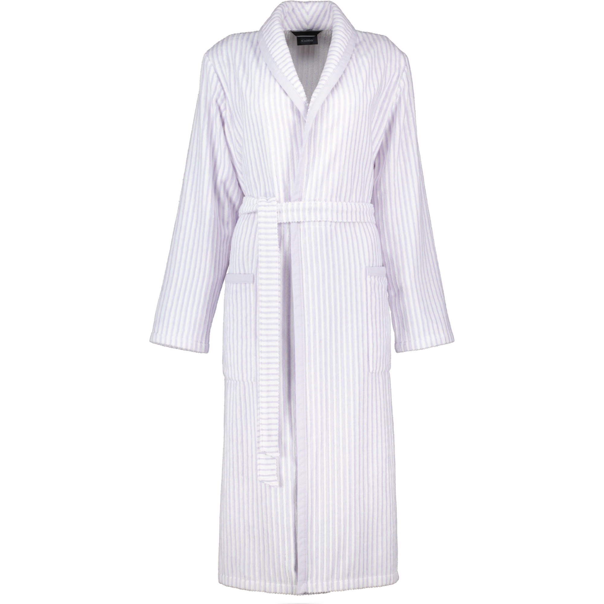 BADEMANTEL DAMEN SCHALKRAGEN 3423 FLIEDER - 86 - Lila, Textil (XLnull) - Cawoe