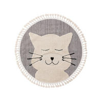 KINDERTEPPICH Momo Grau ø 120 cm rund - Grau, Textil (120/120cm) - Lytte