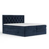 BOXSPRINGBETT Aurelia Marineblau 140/200 cm - Schwarz/Dunkelblau, Holz/Holzwerkstoff (140/200cm) - Maison de Reve