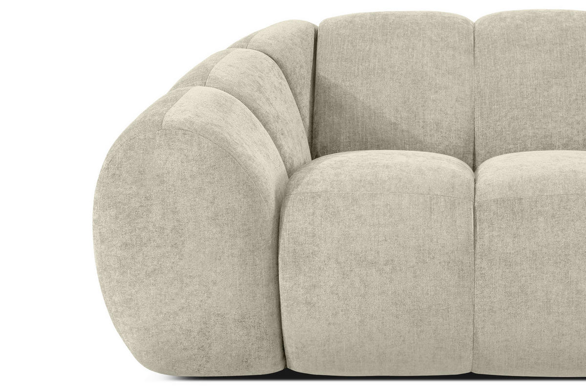 2-SITZER SOFA FLAVA, Ecru - Ecru, Holz/Holzwerkstoff (200/76/100cm) - KONSIMO®