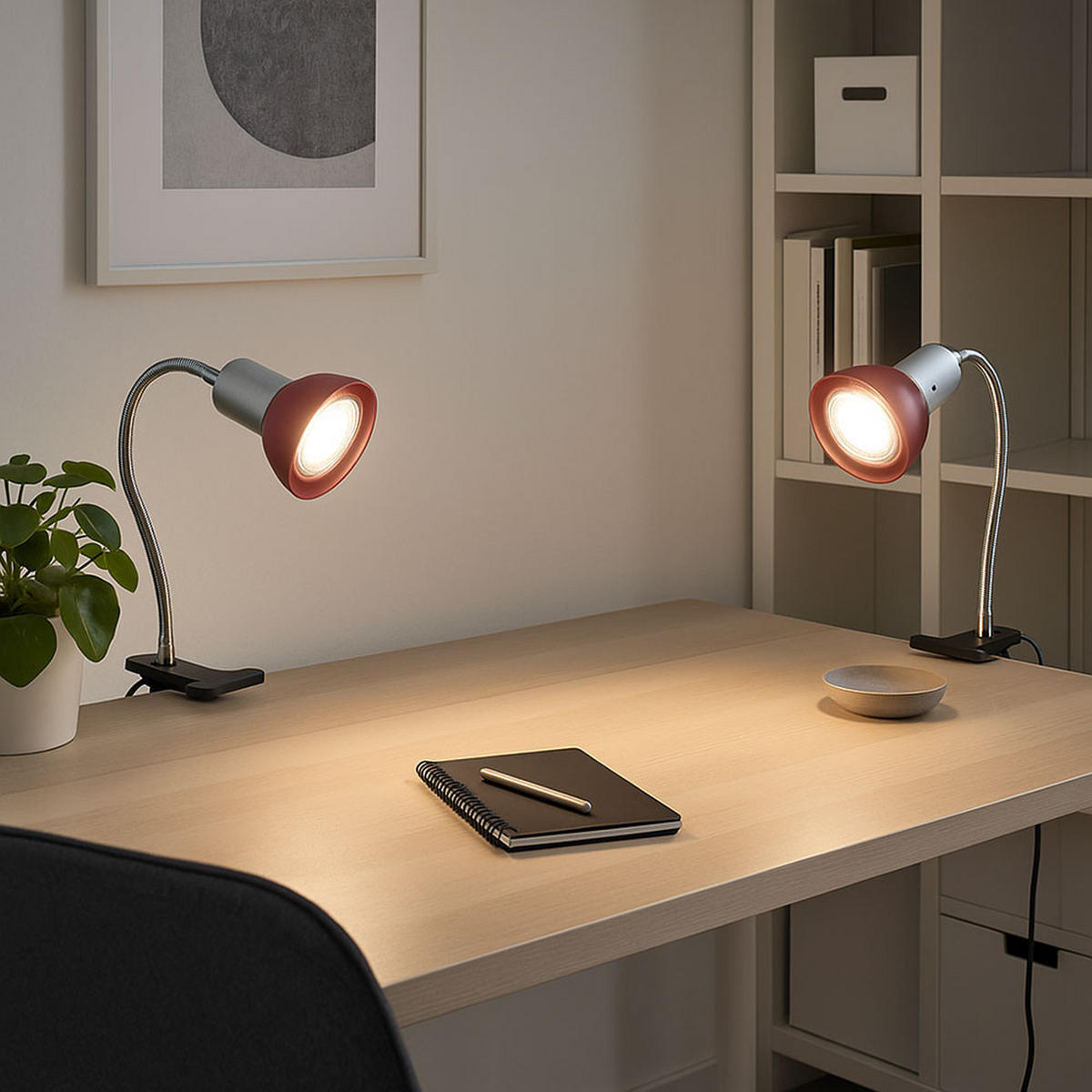 LED KLEMMLEUCHTE Metall Glas Silber - Silberfarben, Glas (9/6.1/34cm) - Briloner