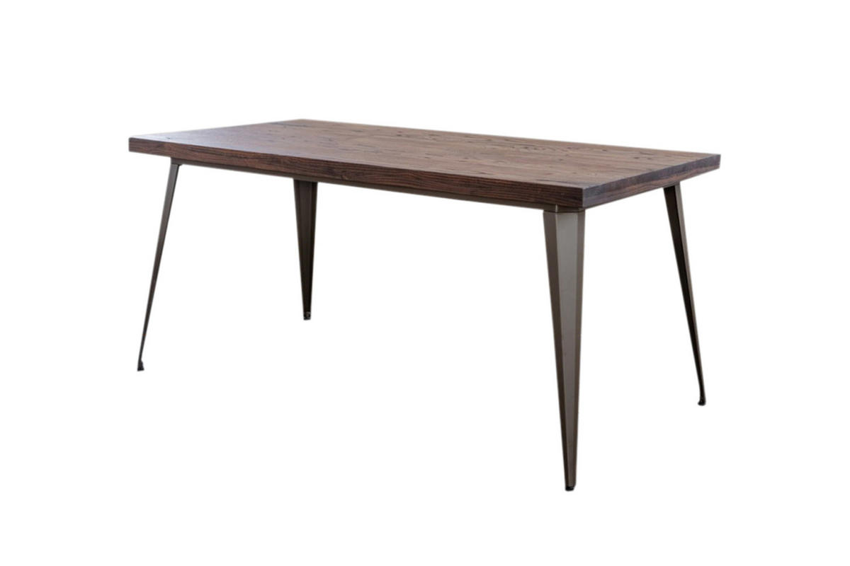 ESSZIMMERTISCH KELIO Holz - Anthrazit/Naturfarben, Holz (120/80/75cm) - KAWOLA