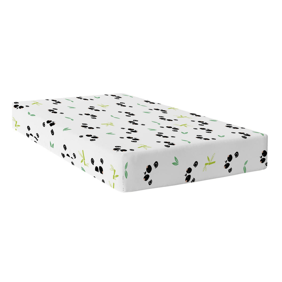 SPANNBETTTUCH panda garden 105x200x32 cm mehrfarbig - Multicolor, Textil (105/200cm) - Happy Friday