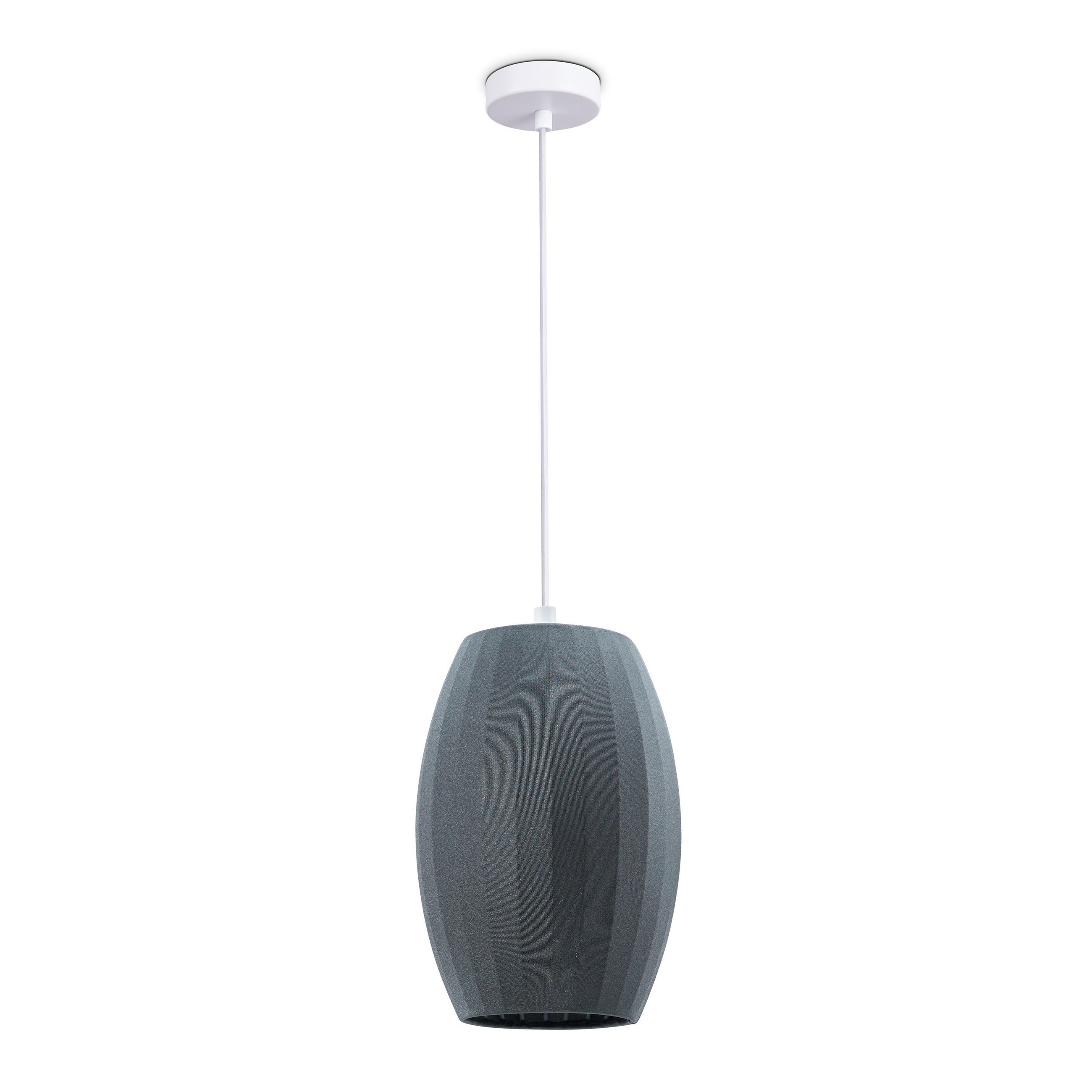 PENDELLEUCHTE Hugo Pd1 Linda - Weiß/Grau, Metall (17/17/29cm) - Paco Home