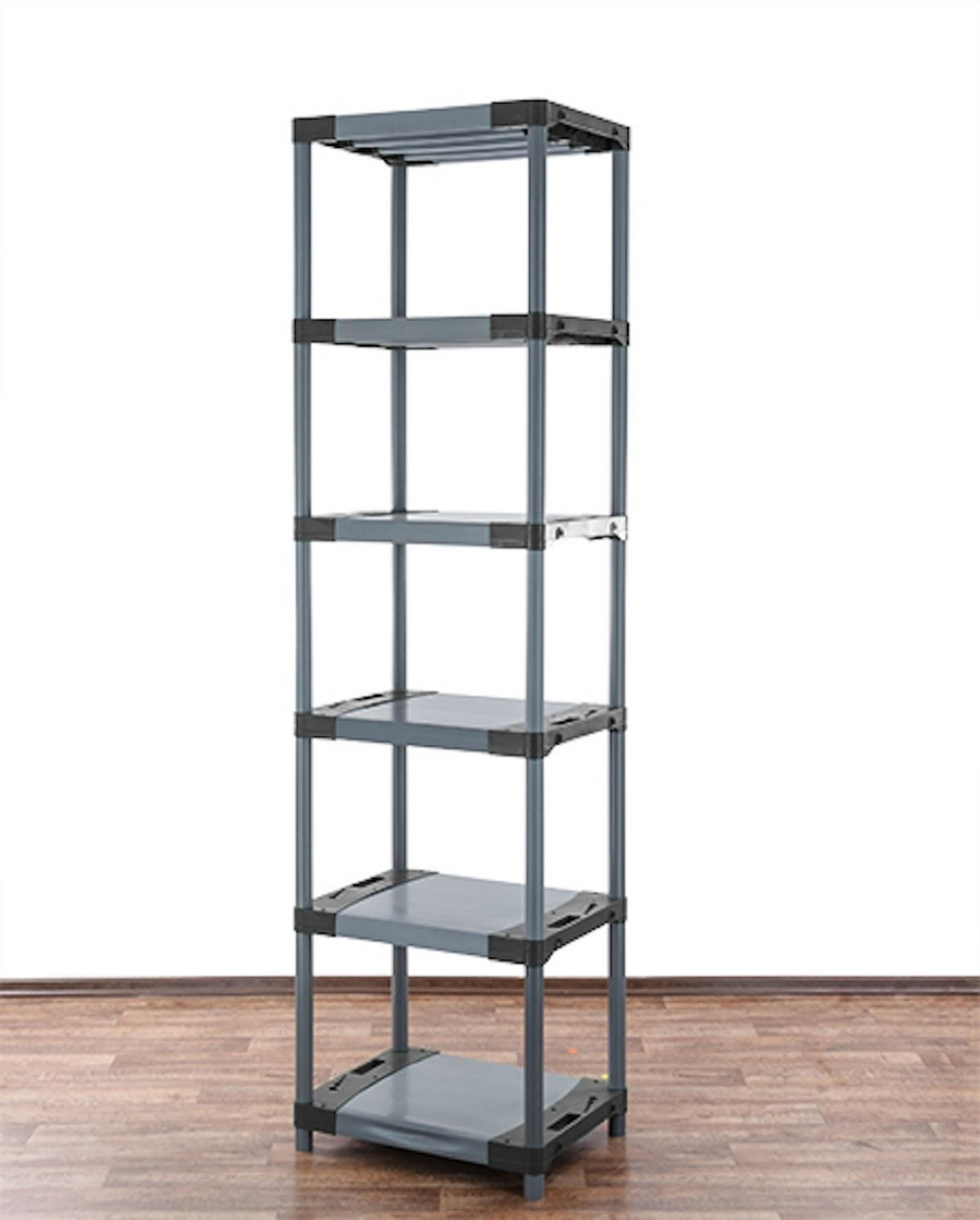 KUNSTSTOFFREGAL GREY BEAR Extra-Tall 220x70x46cm Fachlast 120kg Grau - Grau, Kunststoff (70/222/46cm) - PROREGAL