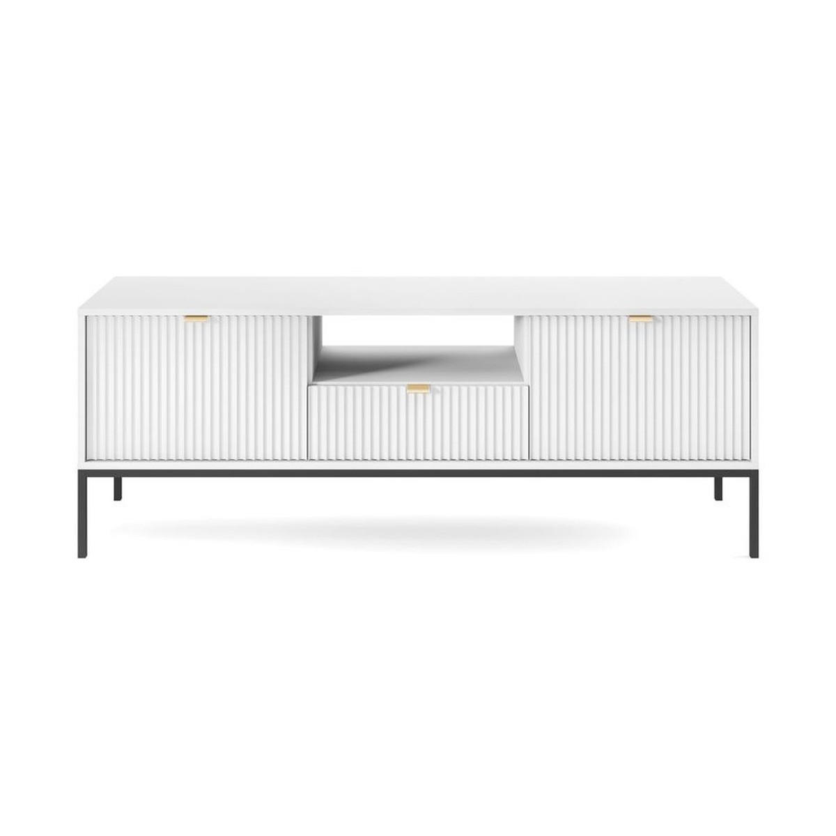 LOWBOARD – RTV154 – 154 cm – NOVA – Weiß - Weiß, Holzwerkstoff (154/56/39cm) - hi-markt
