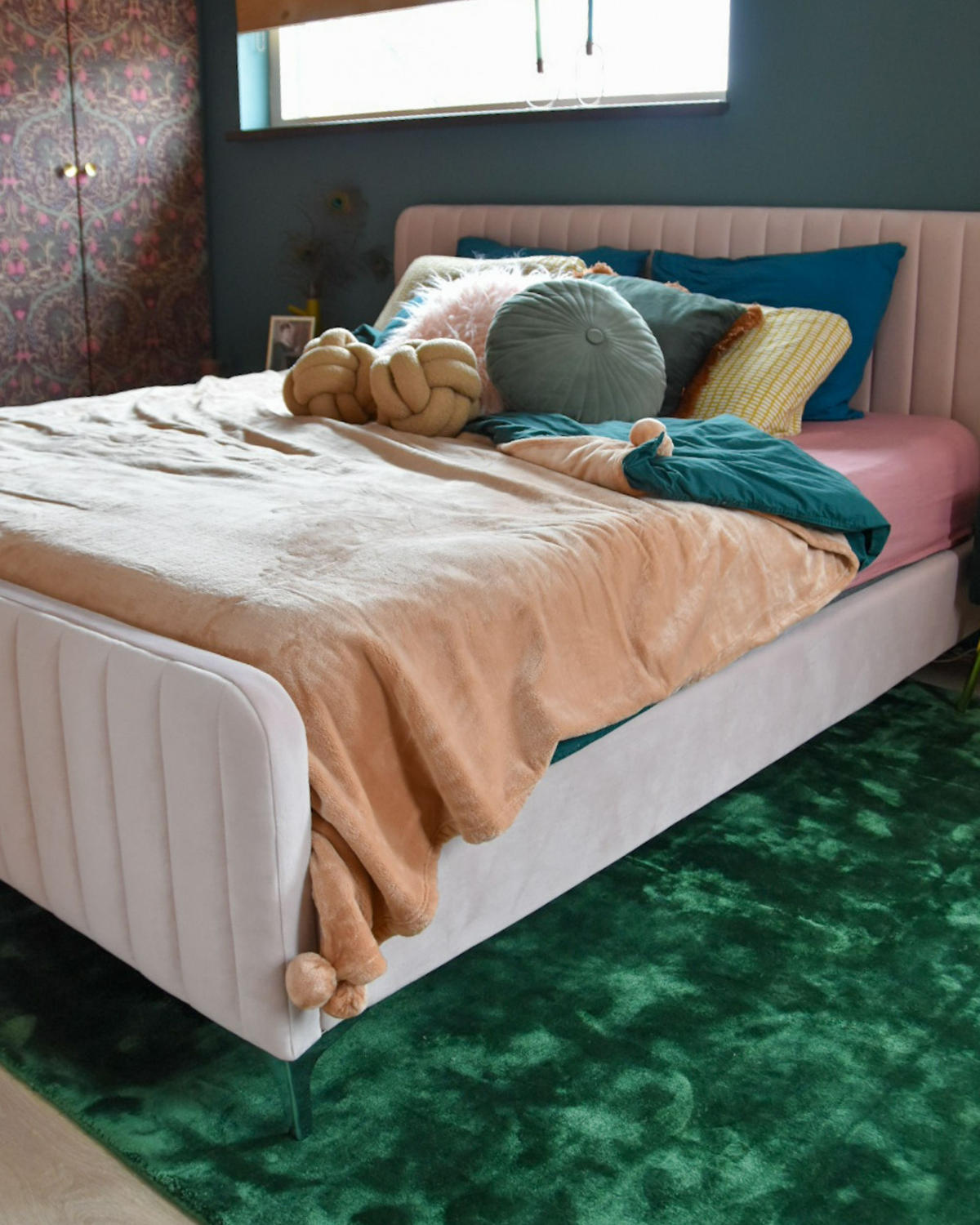 DEKA Světle hnědá Terke 220/200 cm - světle hnědá, textil (200/220cm) - Beliani