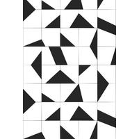 FOTOTAPETE Fliesenmuster 200 x 279 cm - Schwarz, Papier (200/279cm) - ESTAhome