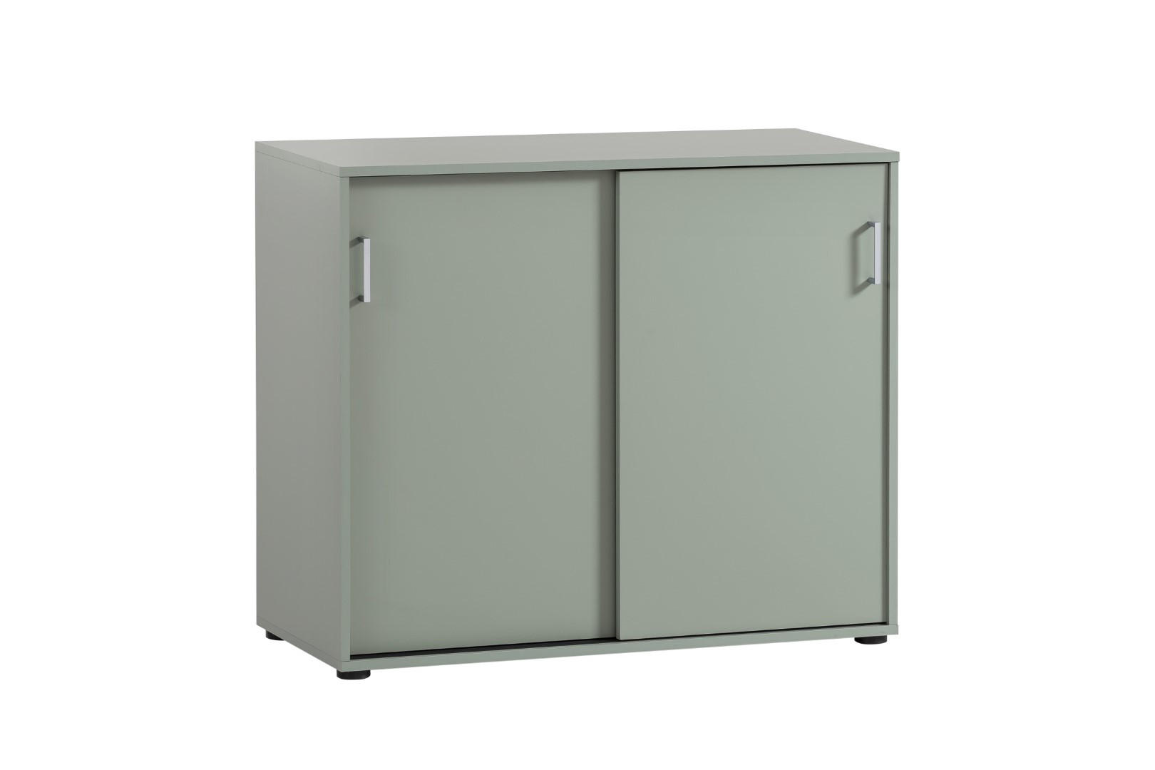 AKTENSCHRANK Fox 84x100x41 cm 2 Schiebetüren Pistazie - Grün, Holz (100/84/41cm) - PROREGAL
