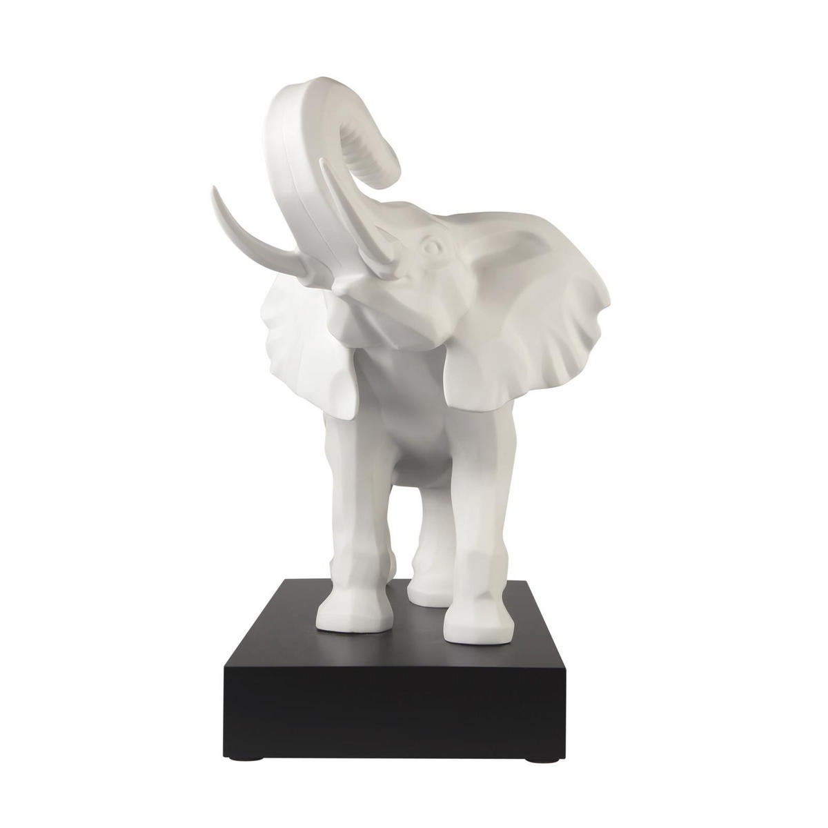 DEKOFIGUR ELEFANT Studio 8 Serengeti weiß 54 cm - Weiß, Keramik (22/43/54cm) - Goebel