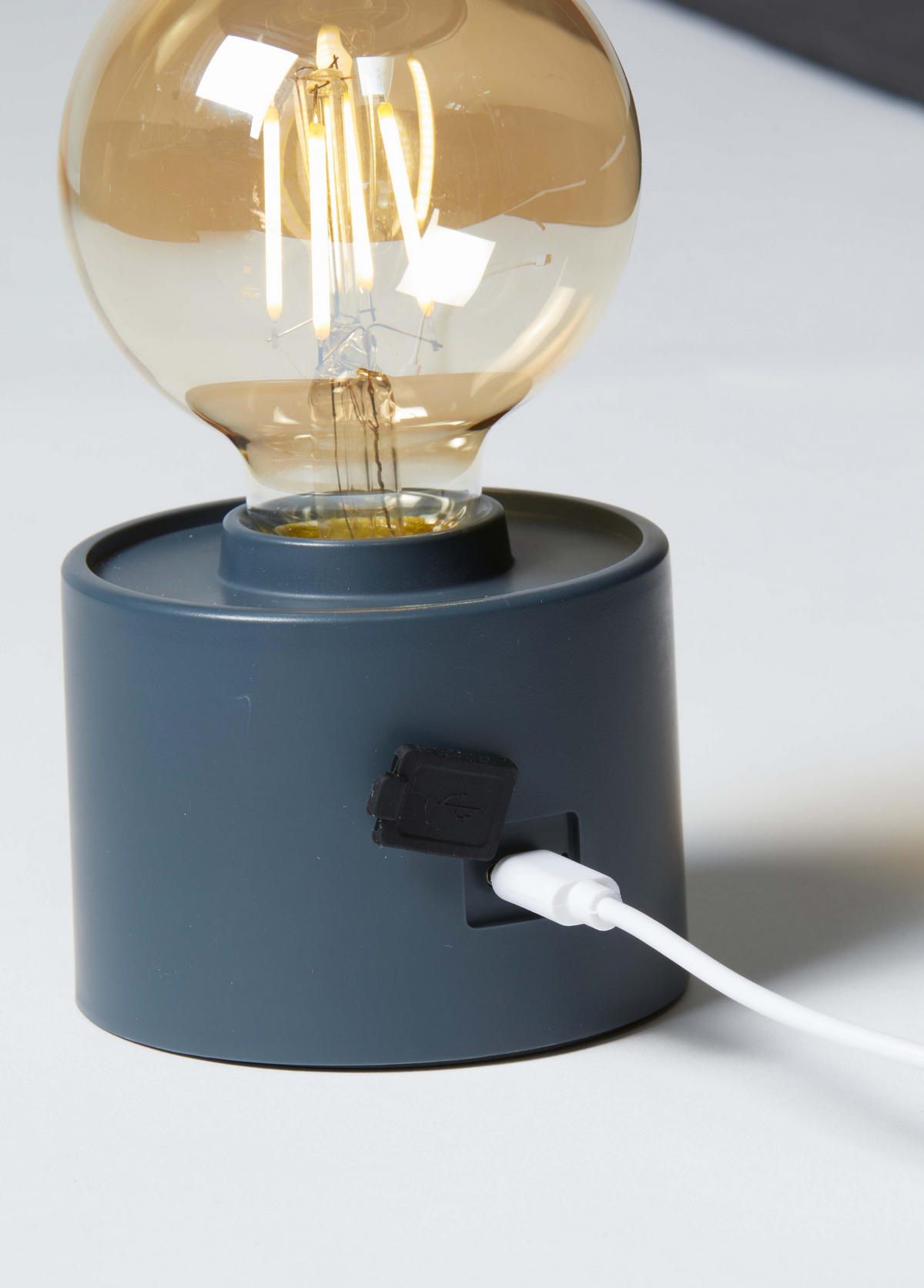 LED-TISCHLAMPE Vintage Edison dimmbar 10x9x16cm Anthrazit - Anthrazit, Kunststoff (10/8.7/16cm) - Northpoint
