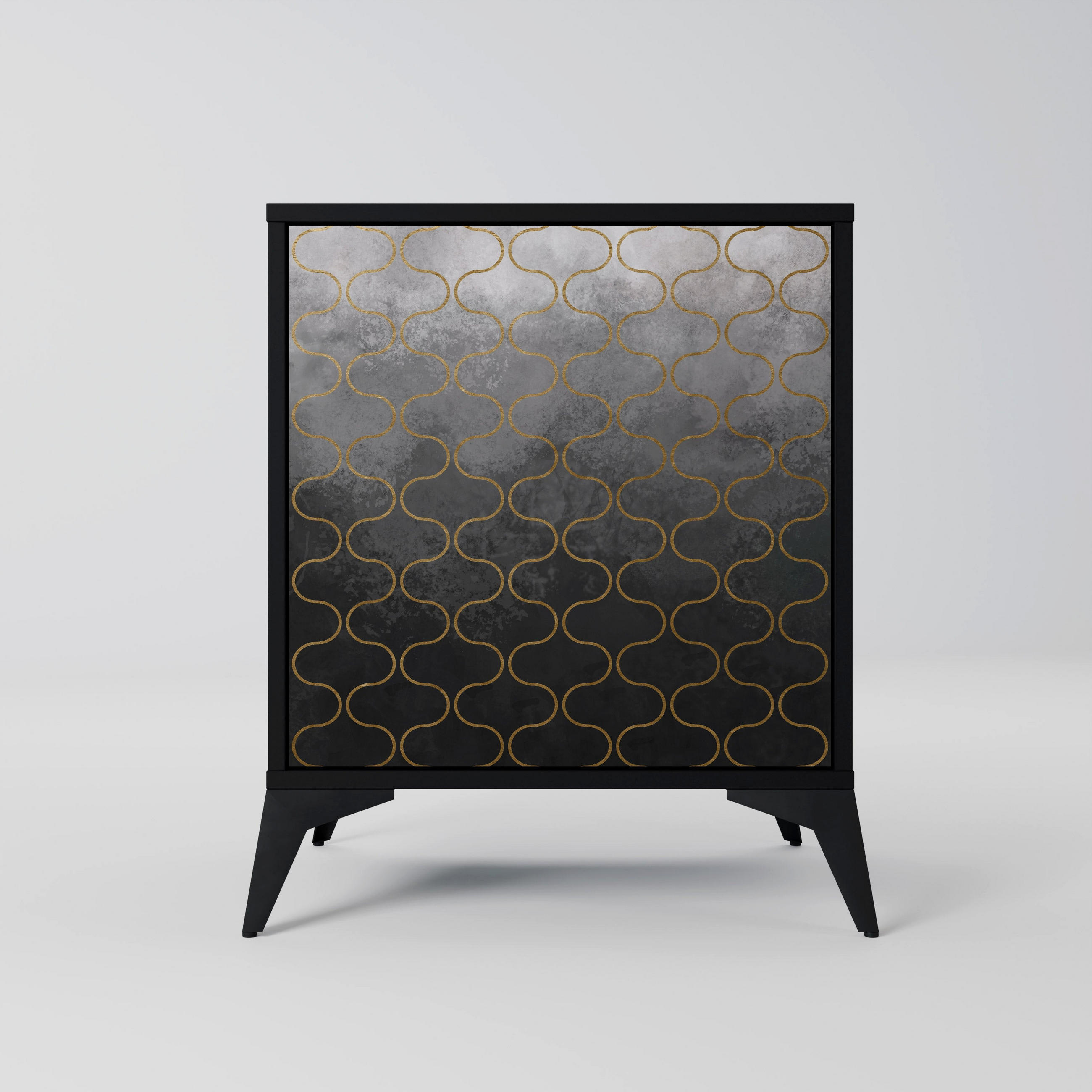 SpaceRebels Sideboard Schwarz 57.5x70.5x42 cm