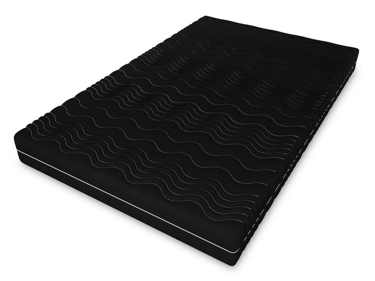 TASCHENFEDERKERNMATRATZE Paris, 7 ZONEN, Latex, 80x200 cm, Höhe 27 cm, H3/H4, Schwarz - Schwarz, Textil (80/200cm) - Marpur