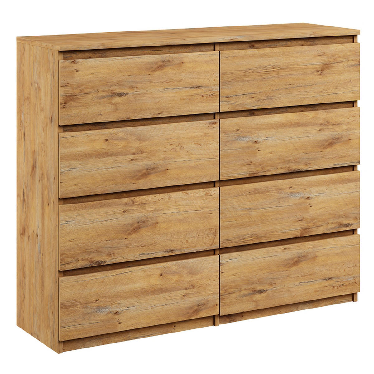 KOMMODE bella8 120 artisan - Eiche Artisan, Holzwerkstoff (119/98/35cm) - roe furniture