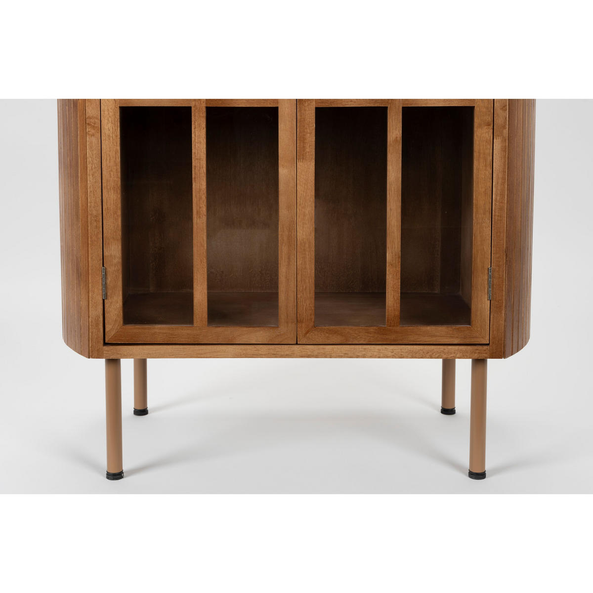 VITRINENSCHRANK Yaz Kast Hoog Hout - Braun, Holz (80/140/38cm) - Housecraft Living