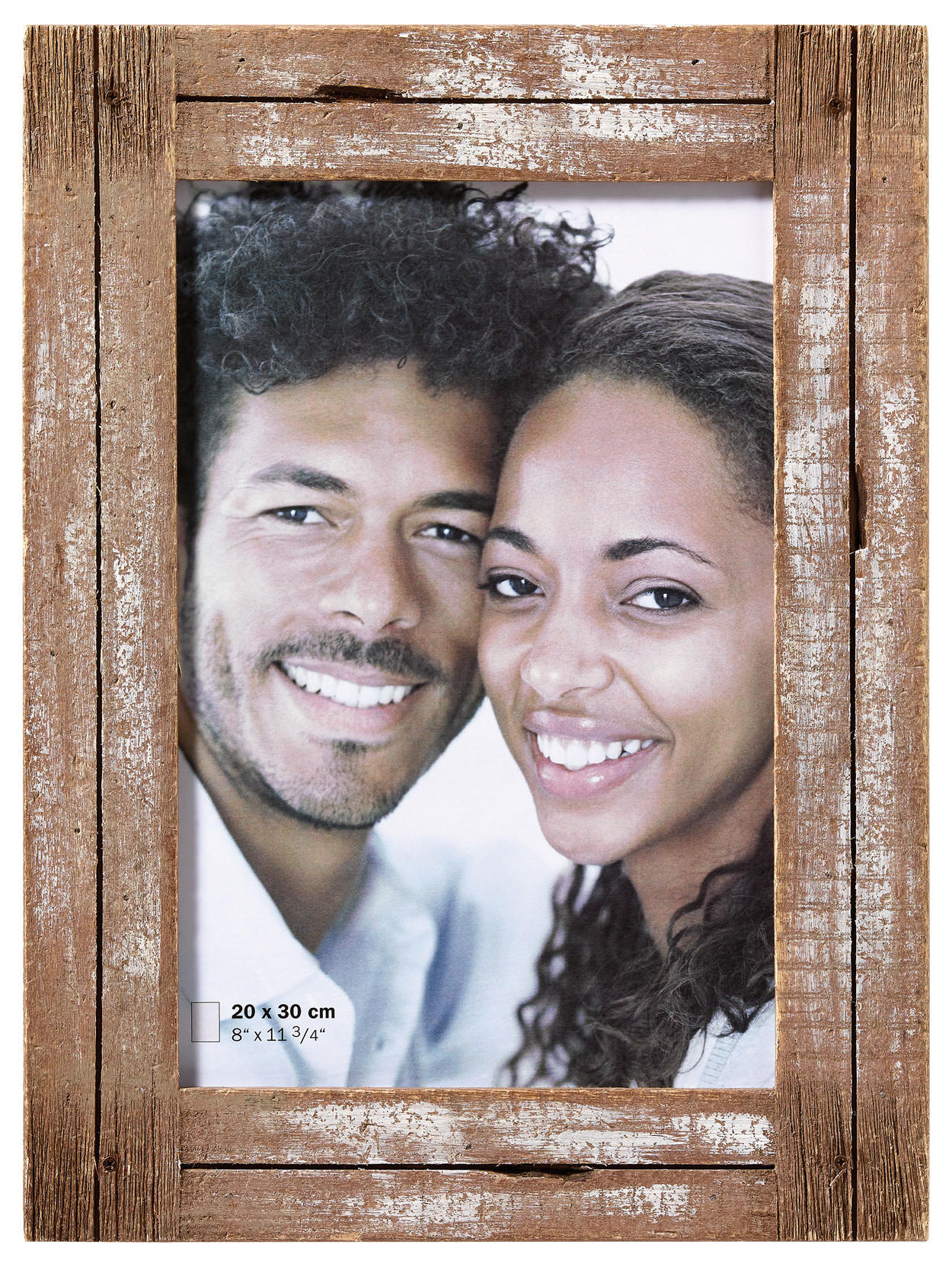 BILDERRAHMEN Dupla Portraitrahmen., 20x30 cm, weiss/natur - Weiß, Holzwerkstoff (27.5/37.5/1cm) - walther design