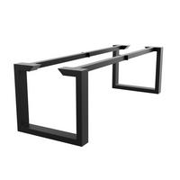 TISCHBEINE Eta Epox Extreme Metall Schwarz 280/80/72 cm - Schwarz, Metall (80/72/280cm) - Metalo Pro