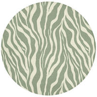 KOUPELNOVÁ PŘEDLOŽKA Zebra - Motiv - zelená 70x70 cm - šalvějově zelená, textil/plast (70/70cm)