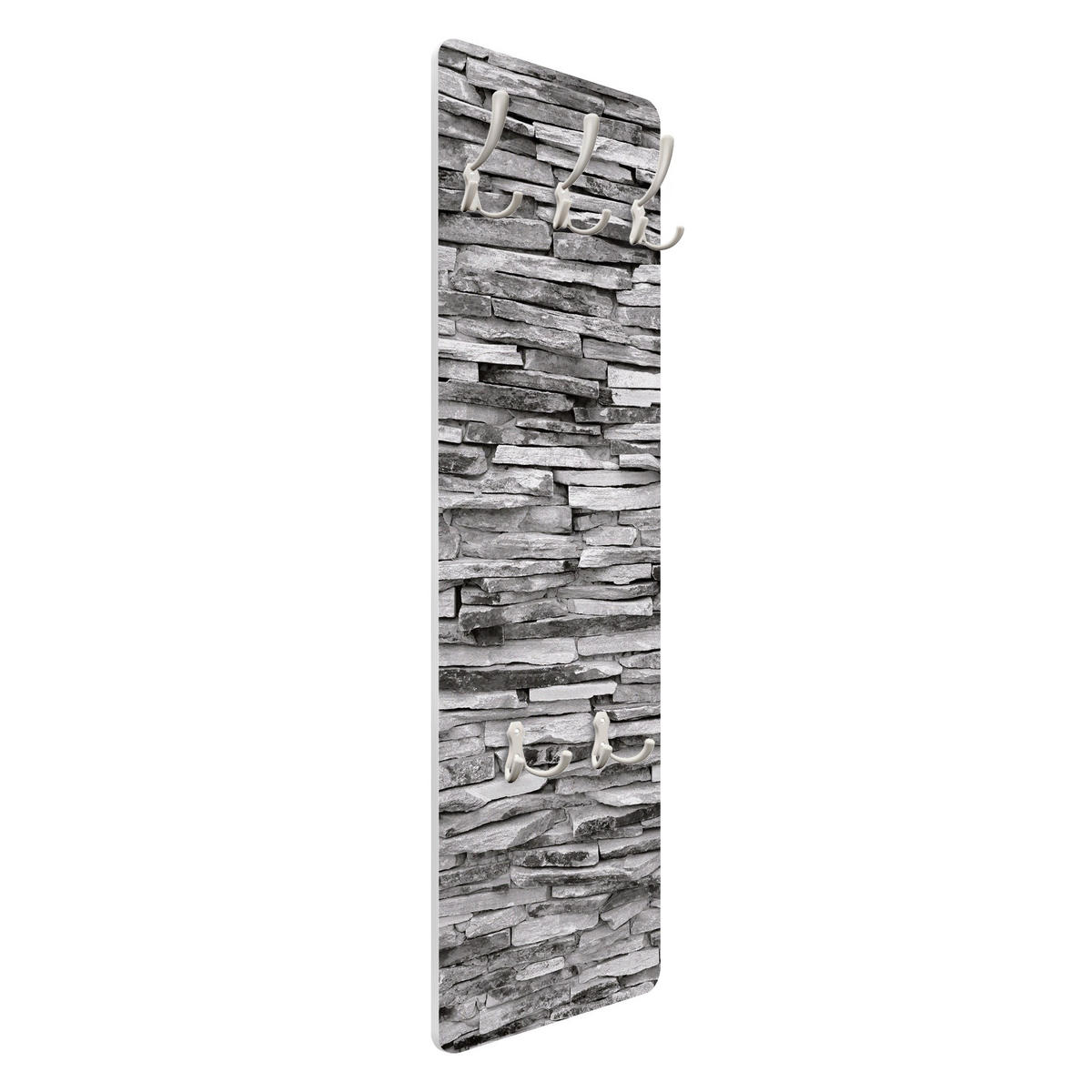 WANDGARDEROBE - Arizona Stonewall 34/105 cm - Grau, Holzwerkstoff (34/105/1.6cm) - Bilderwelten
