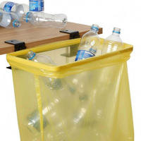 PFANDFLASCHEN Sammelbehälter Behälter Flaschensammler Müllsackhalter Pfandbehälter - Schwarz, Metall (23/7/31cm) - DanDiBo