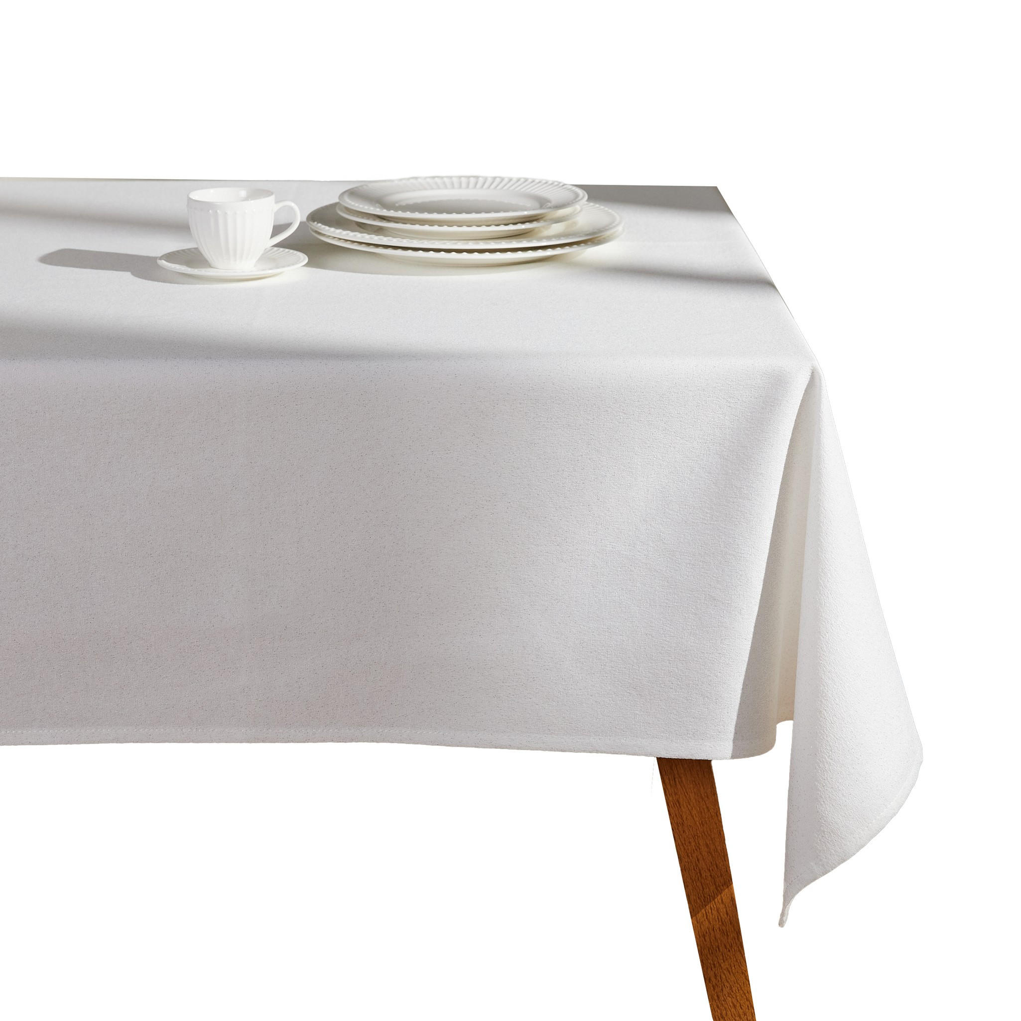 TISCHDECKE Badala - Silberfarben, Textil (220/150/1cm) - home&you