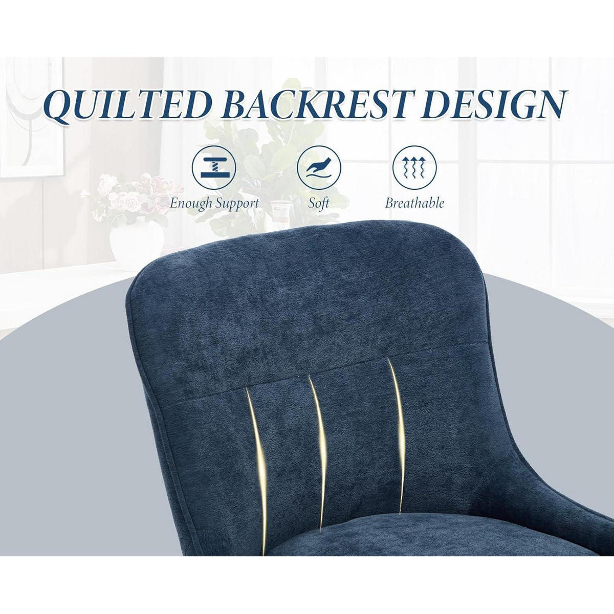 BARHOCKER 4er Set Chenille Blau - Blau, Textil (50/97/48cm)
