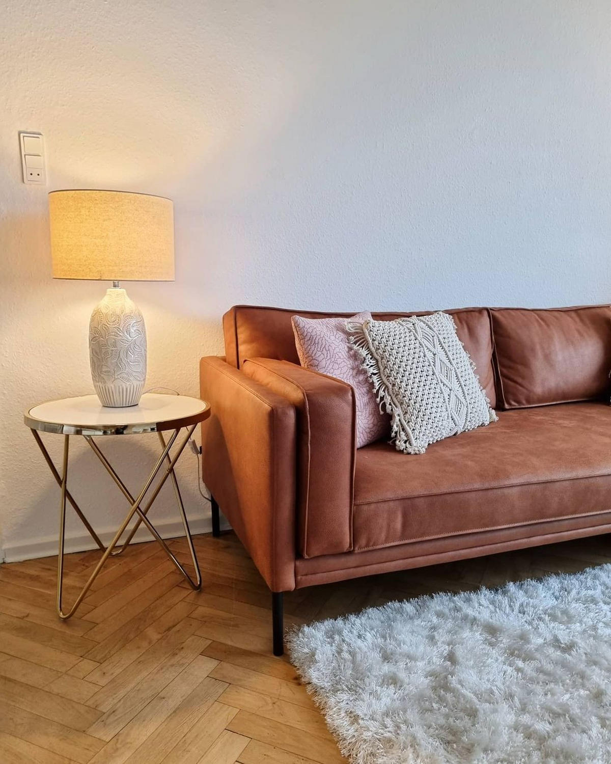 STOLNÍ LAMPA Salza 32/32/57 cm - béžová, keramika (32/32/57cm) - Beliani